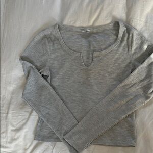 Cotton On Light Gray Long Sleeve Top
